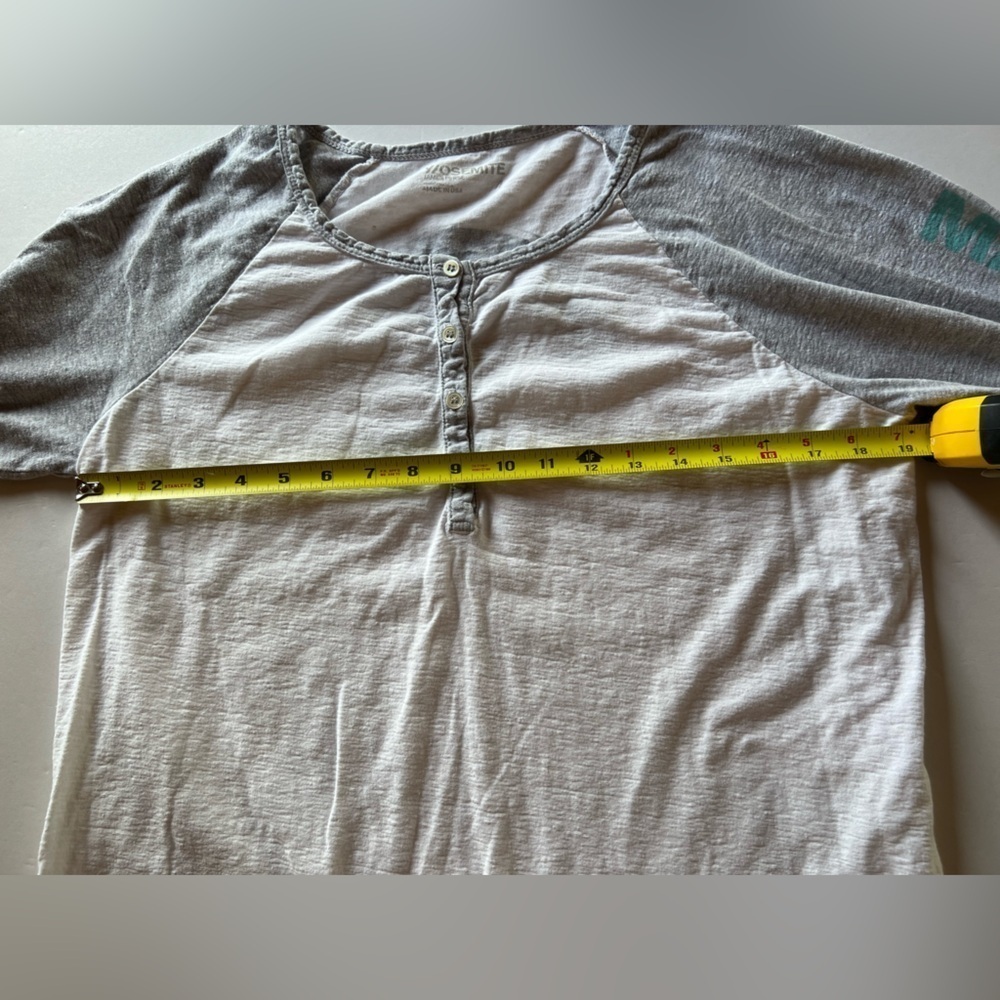 James Perse Yosemite Mammoth white baseball henley LS tshirt sz 4(XL) - Picture 7 of 10